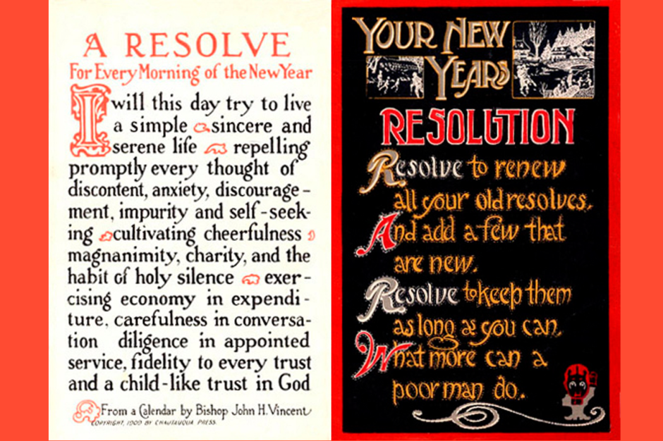 News years resolutions